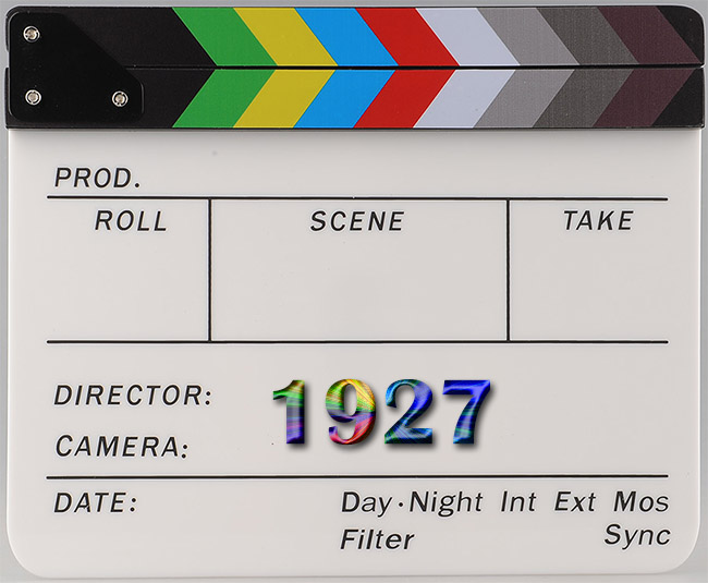 1927 Clapper Board